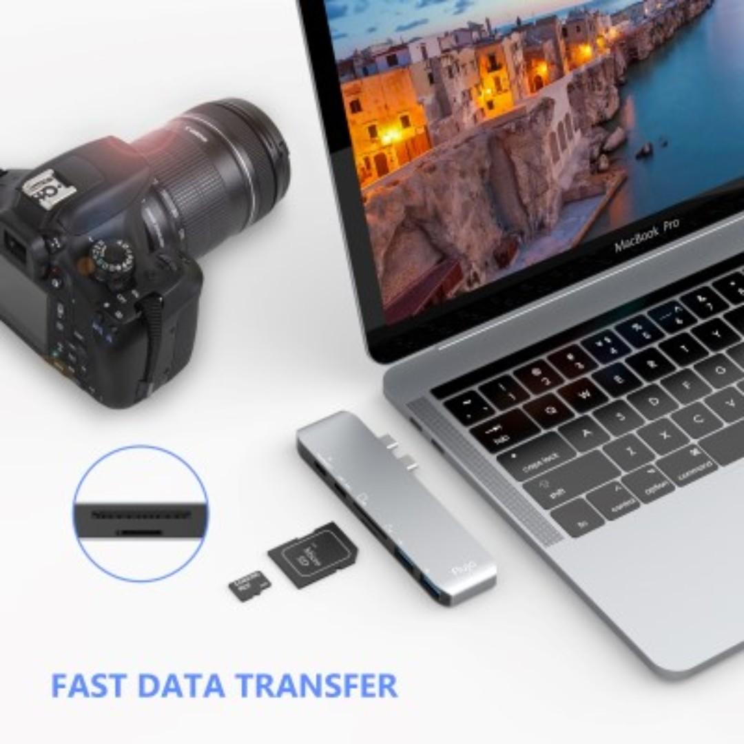Flujo Ch 32 Multiple Usb Type C Adapter For Macbook Pro Electronics Computer Parts Accessories On Carousell
