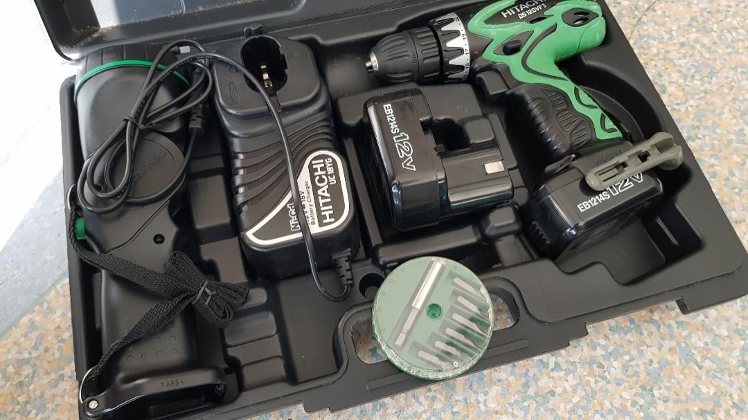 Hitachi 18v drill on sale and flashlight kit