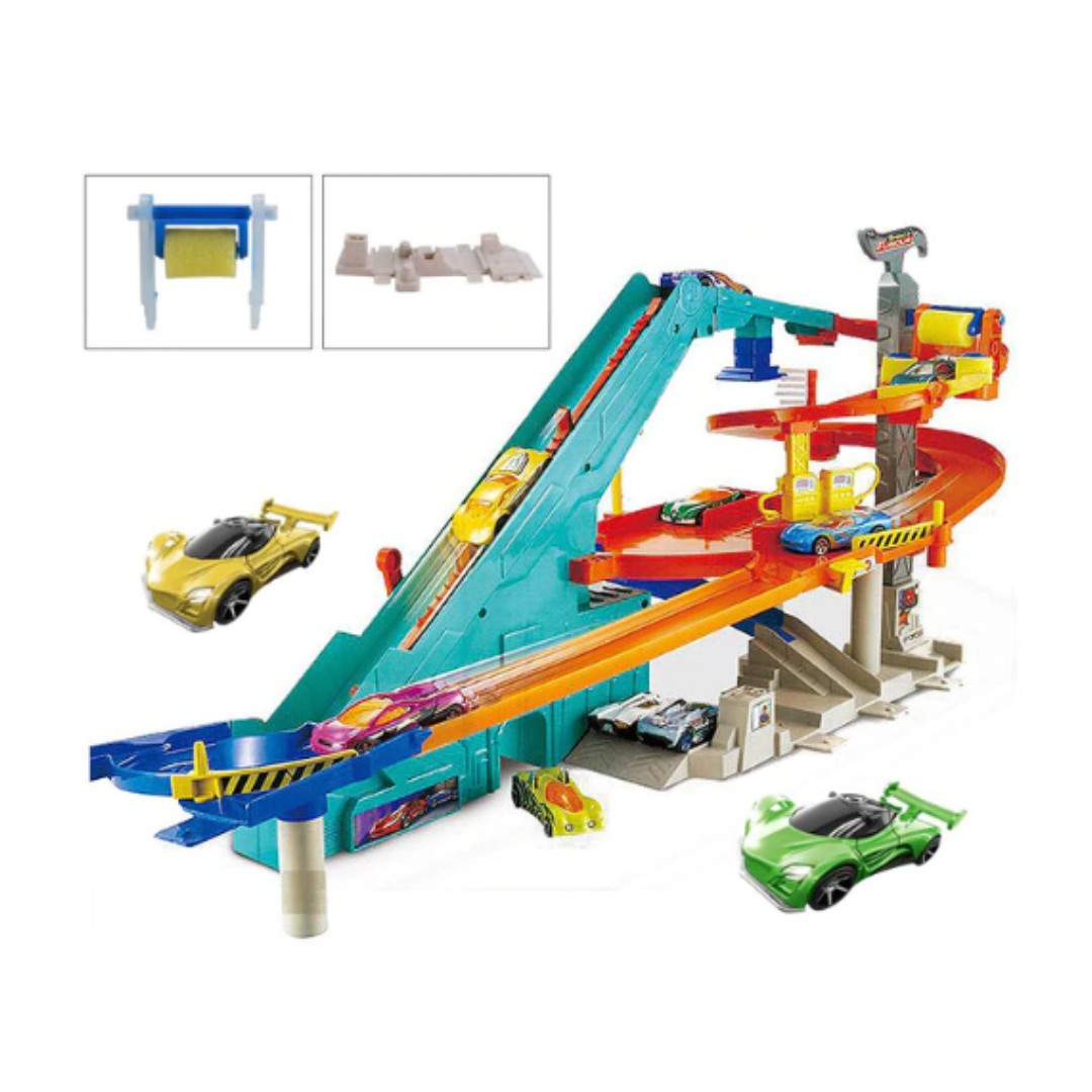 Hot Wheels Electric City Car Square Auto Lift Expressway Model Voiture