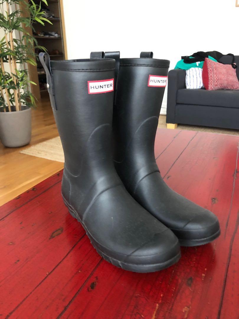 Mens leather hunter discount boots