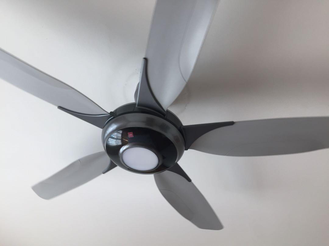 Kdk Ceiling Fan 2 Fans With Light And Remote Control Home