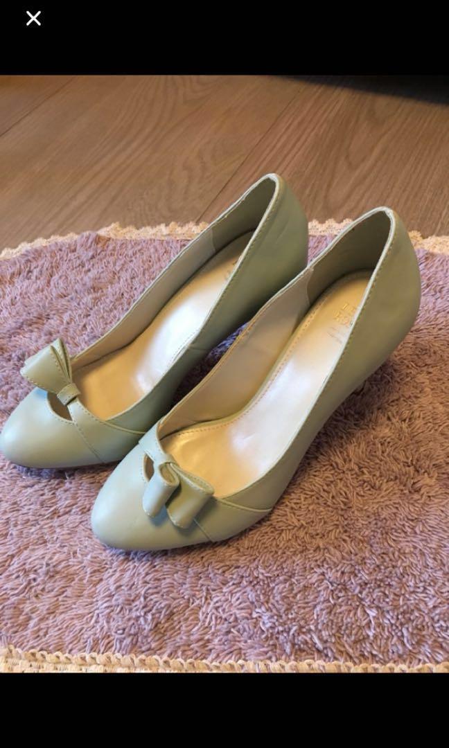 light blue shoes heels