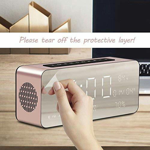(M306) ICEBINGO Bluetooth Speaker Alarm Clock Radio with Hd Sound and