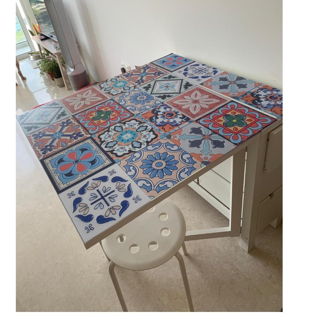 Norden Gateleg Table White Ikea Furniture Tables Chairs On Carousell