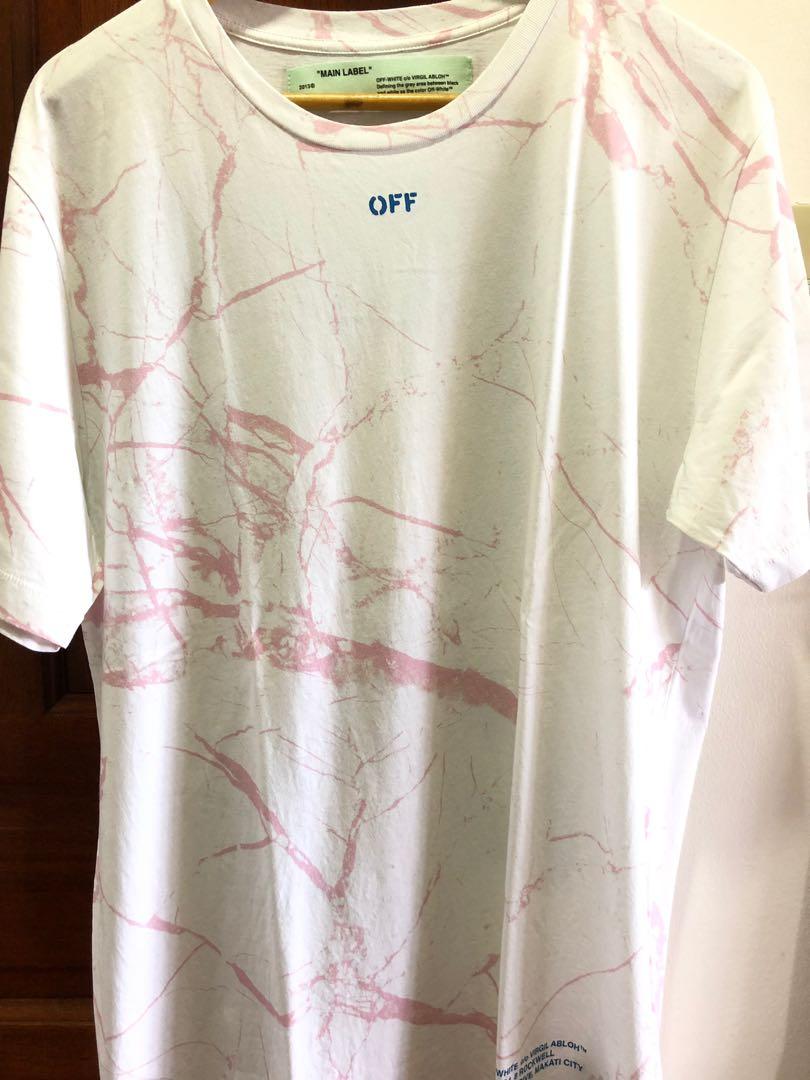 off white manila tee