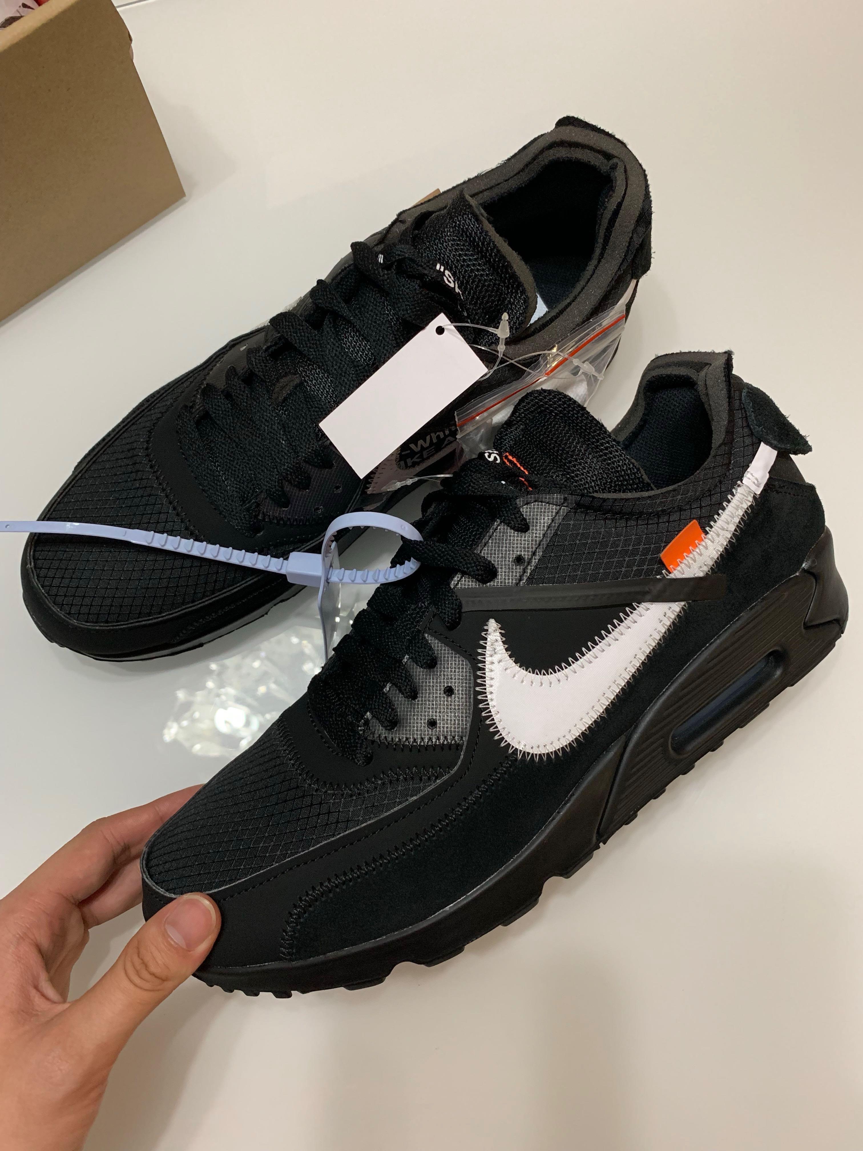 off white air max 90 black laces