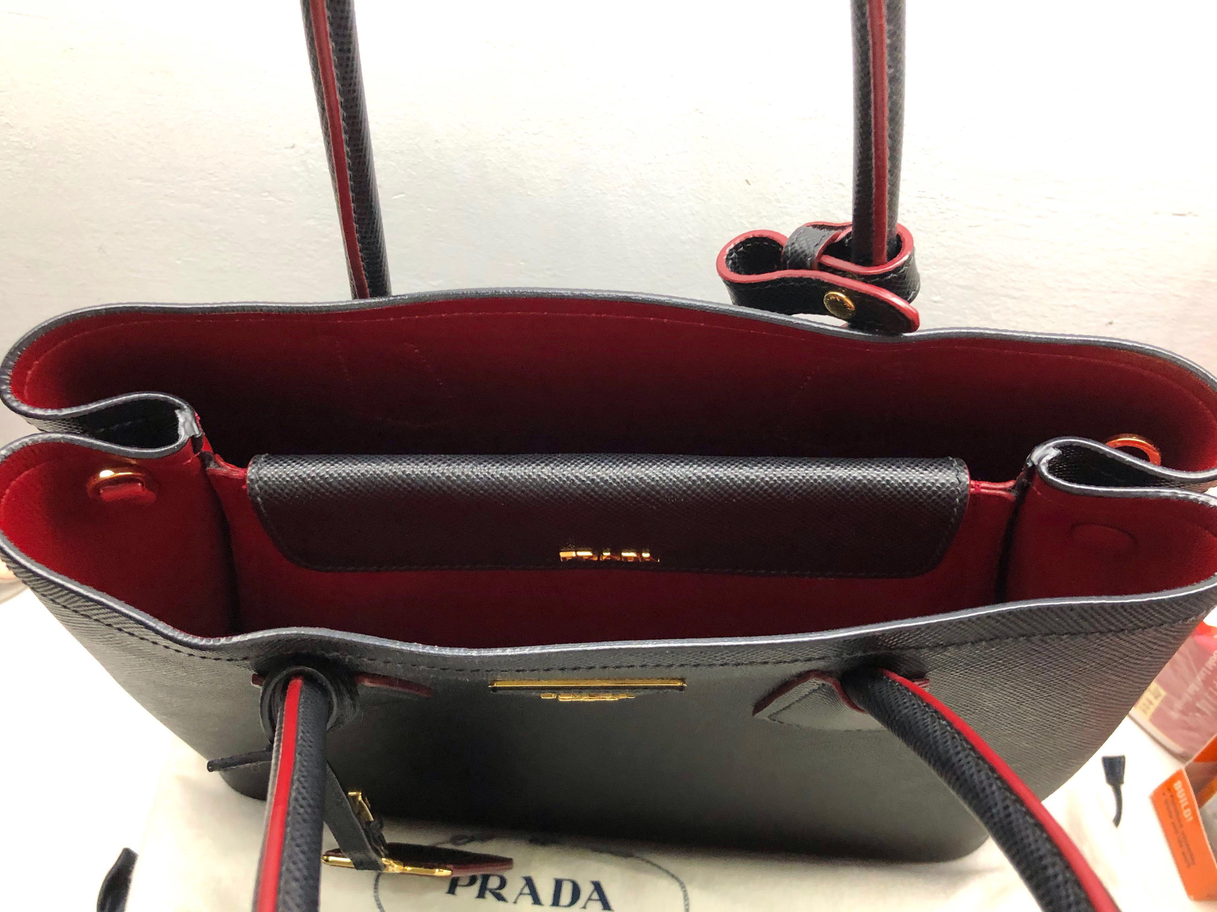 Prada Red Lux Monochrome Small Tote Bag – The Closet