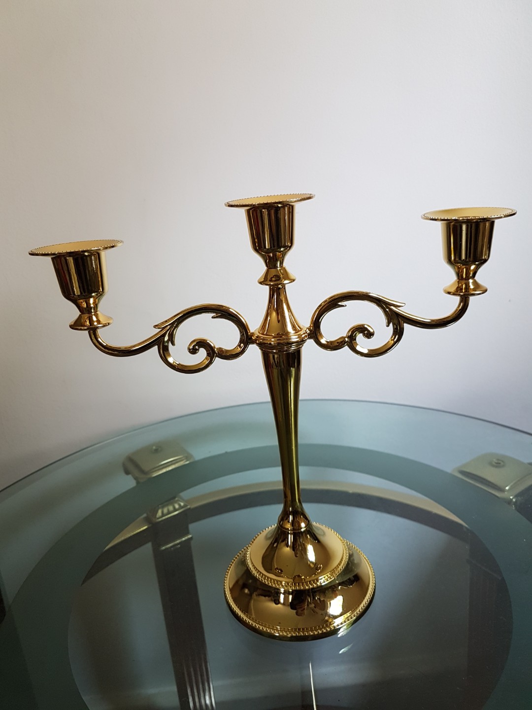 RENTAL Gold candelabras, Furniture & Home Living, Home Decor, Carpets