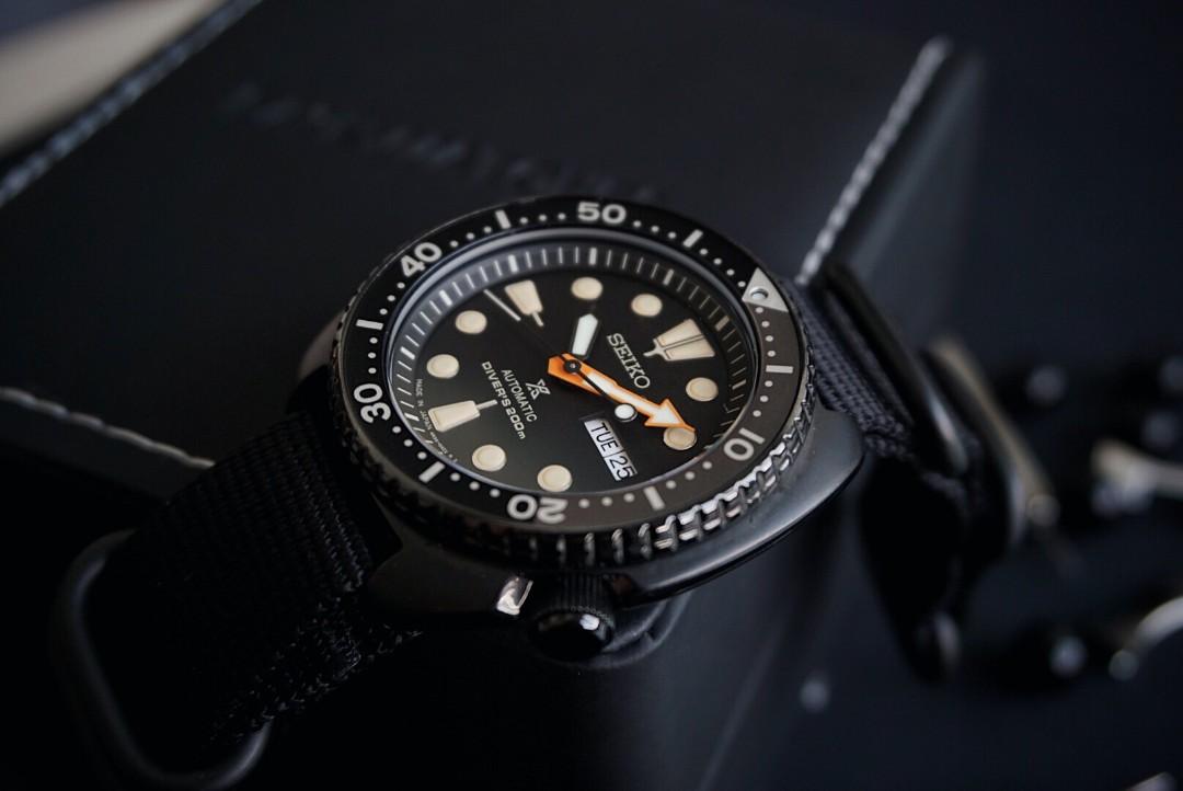 Seiko turtle discount black ninja