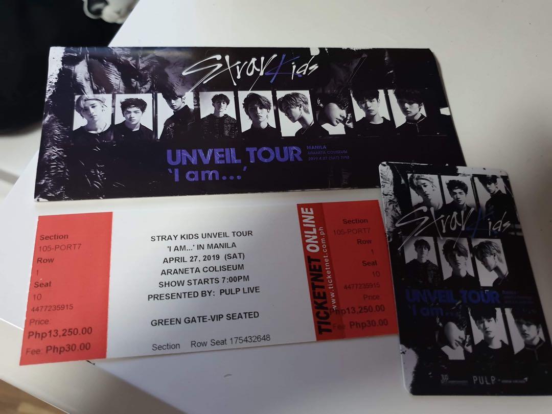 Stray Kids Unveil Tour in Manila concert ticket, Hobbies & Toys, Memorabilia & Collectibles, K