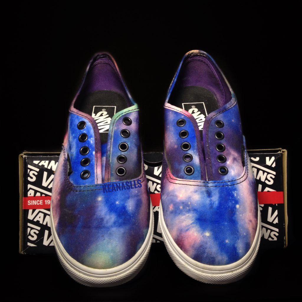 vans cosmic galaxy authentic lo pro womens shoes