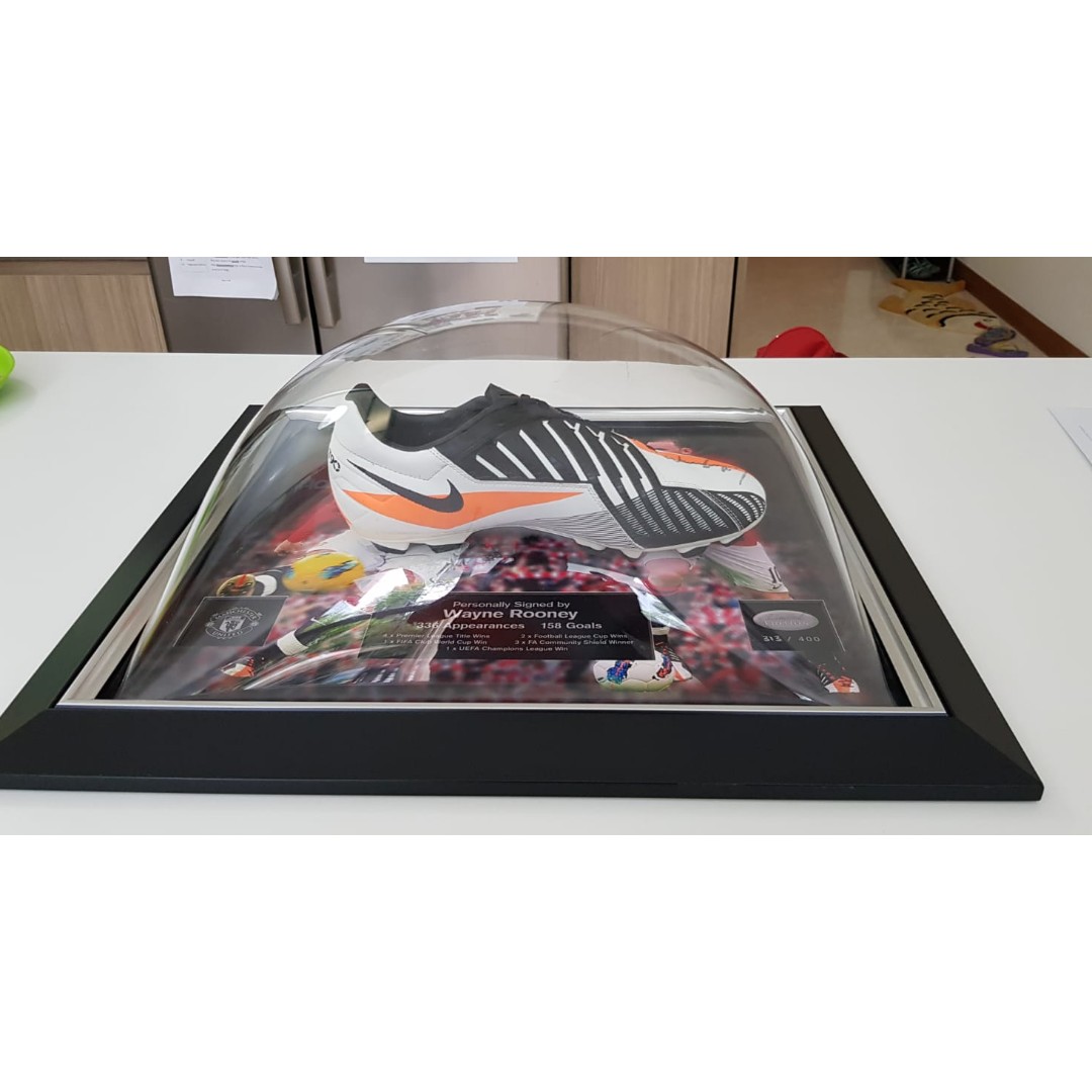 Wayne Rooney Manchester United Signed Boot Furniture Home Decor Others On Carousell