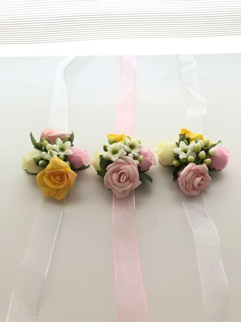 wedding wrist corsage