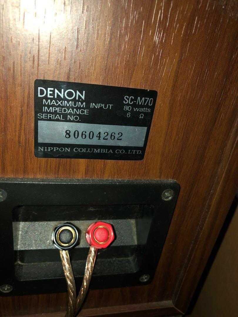 WTS/WTT Denon Bookshelf Speaker (SC M70), Audio, Soundbars, Speakers