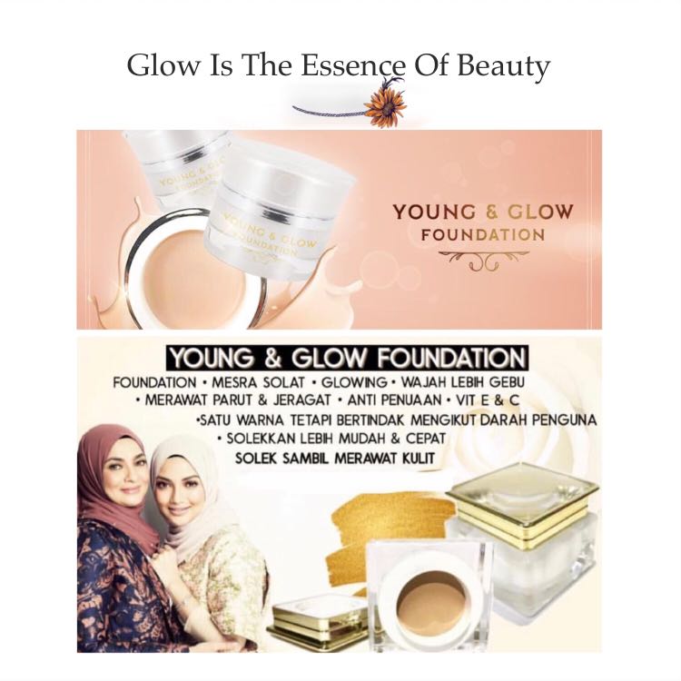Young Glow Foundation By Datin Noor Kartini Health Beauty Makeup On Carousell