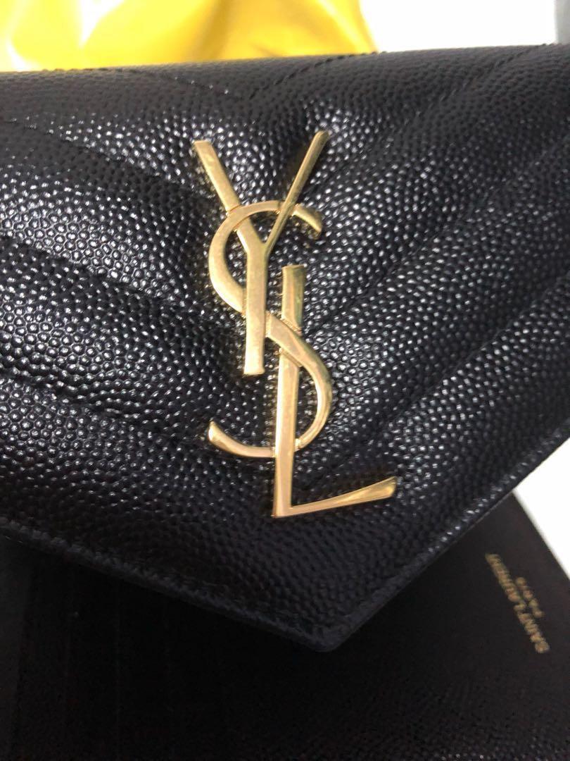 Ysl passport holder, Luxury, Bags & Wallets on Carousell