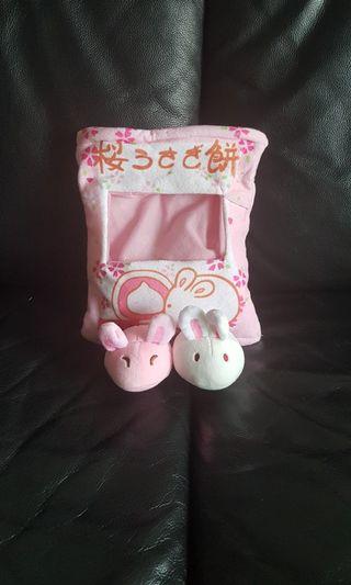 Rabbit theme Pillow bag + 2 mini rabbit