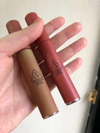 3CE 霧面液體唇膏 九成新不拆售