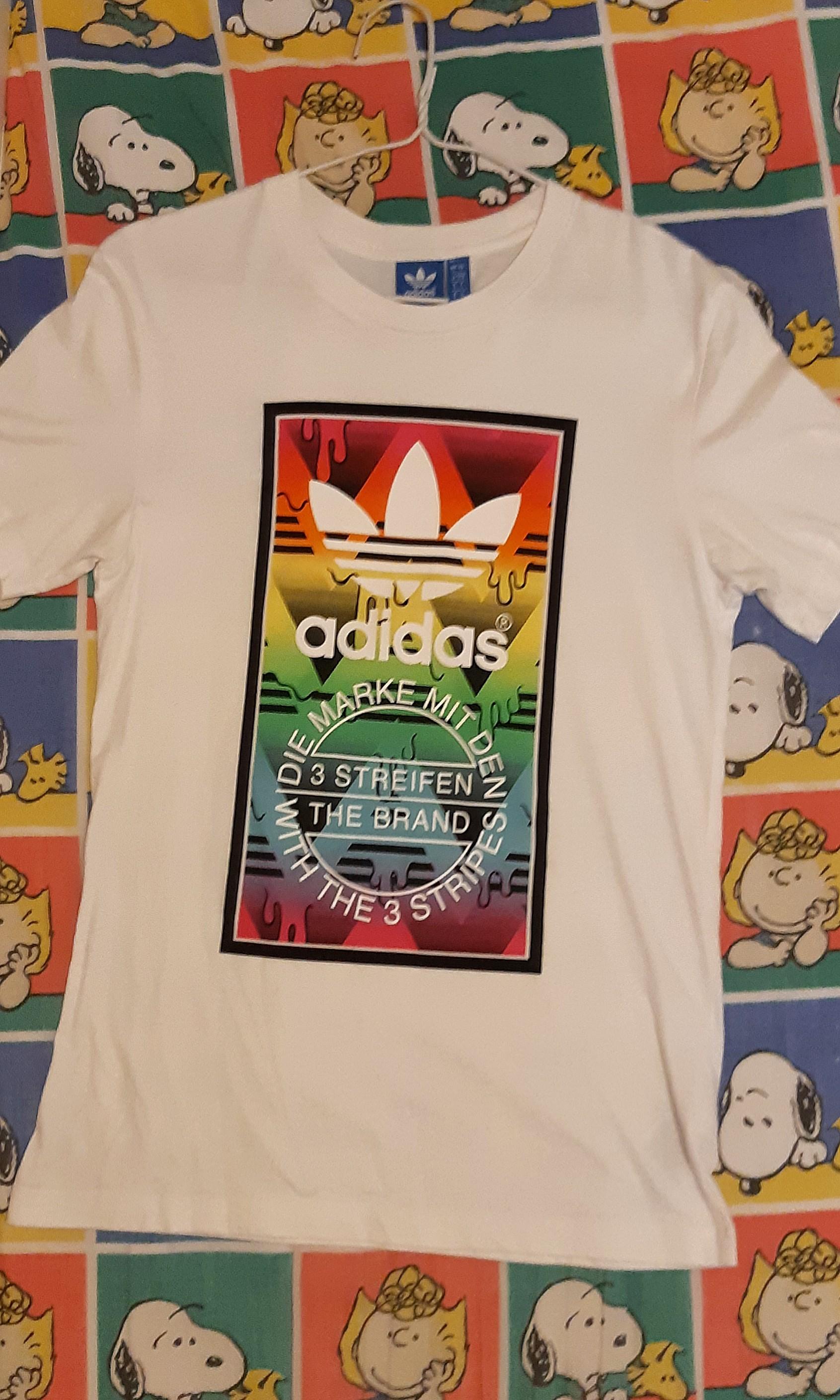 rainbow adidas t shirt