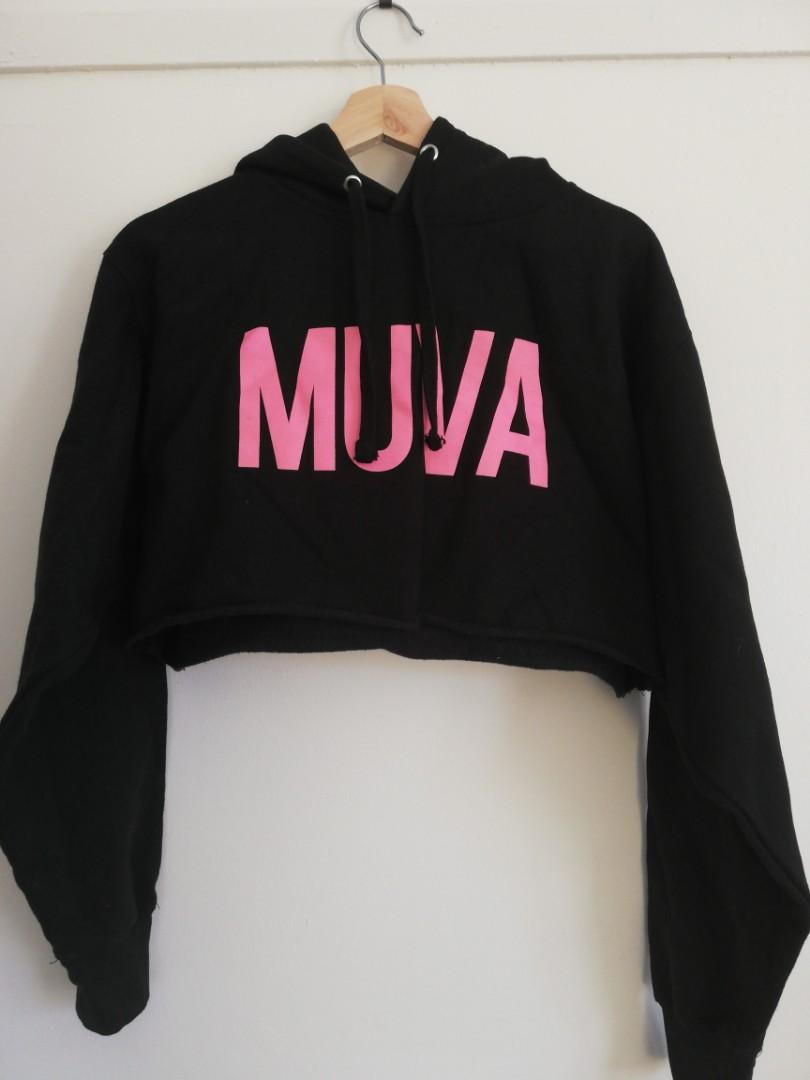 Amber Rose Muva Crop Hoodie Women S Fashion Clothes On Carousell