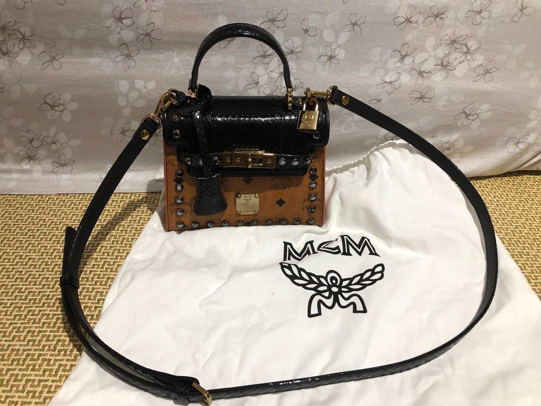 Authentic MCM Kelly bag with Swarovski, Women's Fashion, Bags & Wallets ...