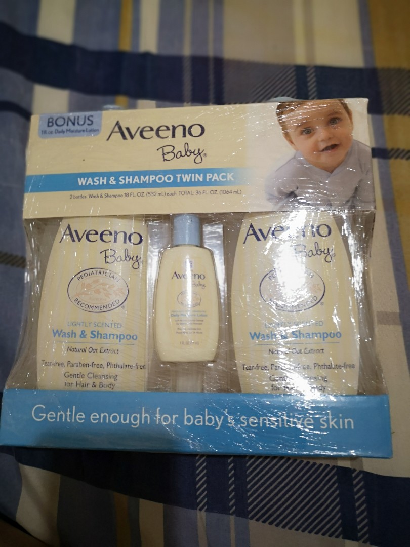 aveeno baby wash and shampoo twin pack