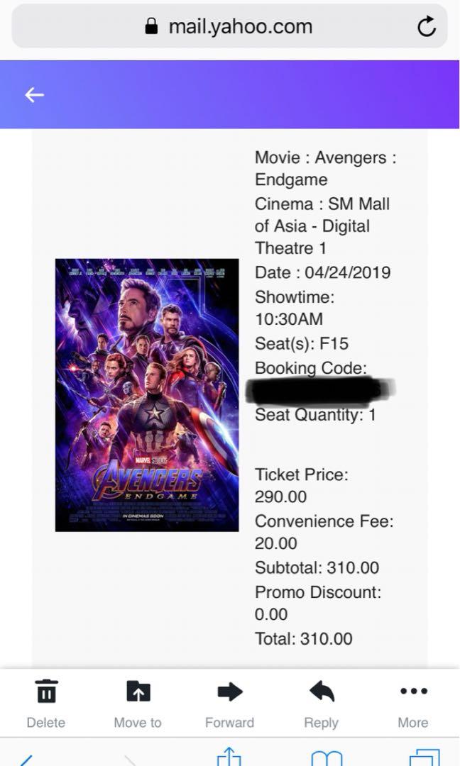 Avengers Endgame Tickets Vouchers Event Tickets On Carousell Endgame will go on sale april 2 as marvel studios continues to drum up hype for their upcoming tentpole.