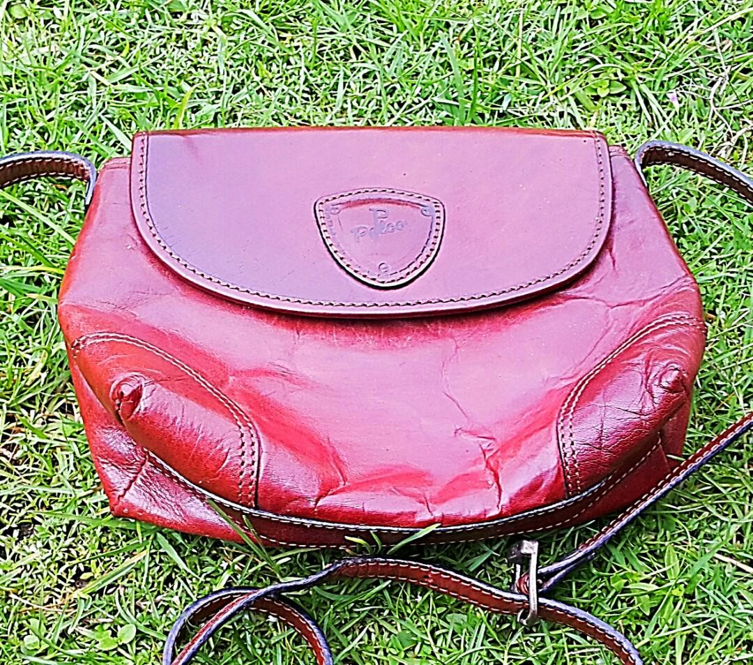 Beg Tangan Kulit Pelco Leather Handbag Women S Fashion Bags Wallets On Carousell