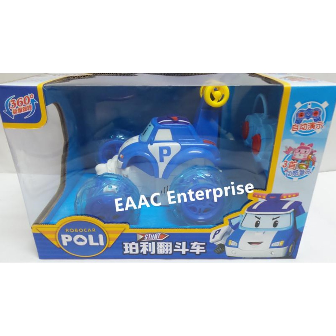  Big Robocar Poli RC Remote Control Stunt Car 40MHz, Hobbies & Toys 