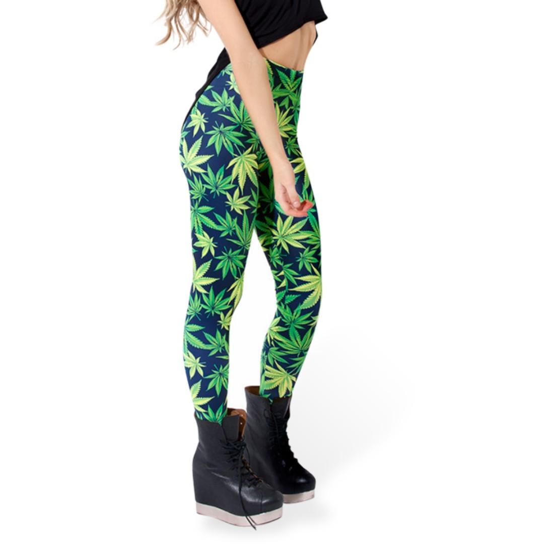 Black Milk Clothing Weed Leaf Printed Leggings Women s Fashion Bottoms Jeans Leggings on Carousell
