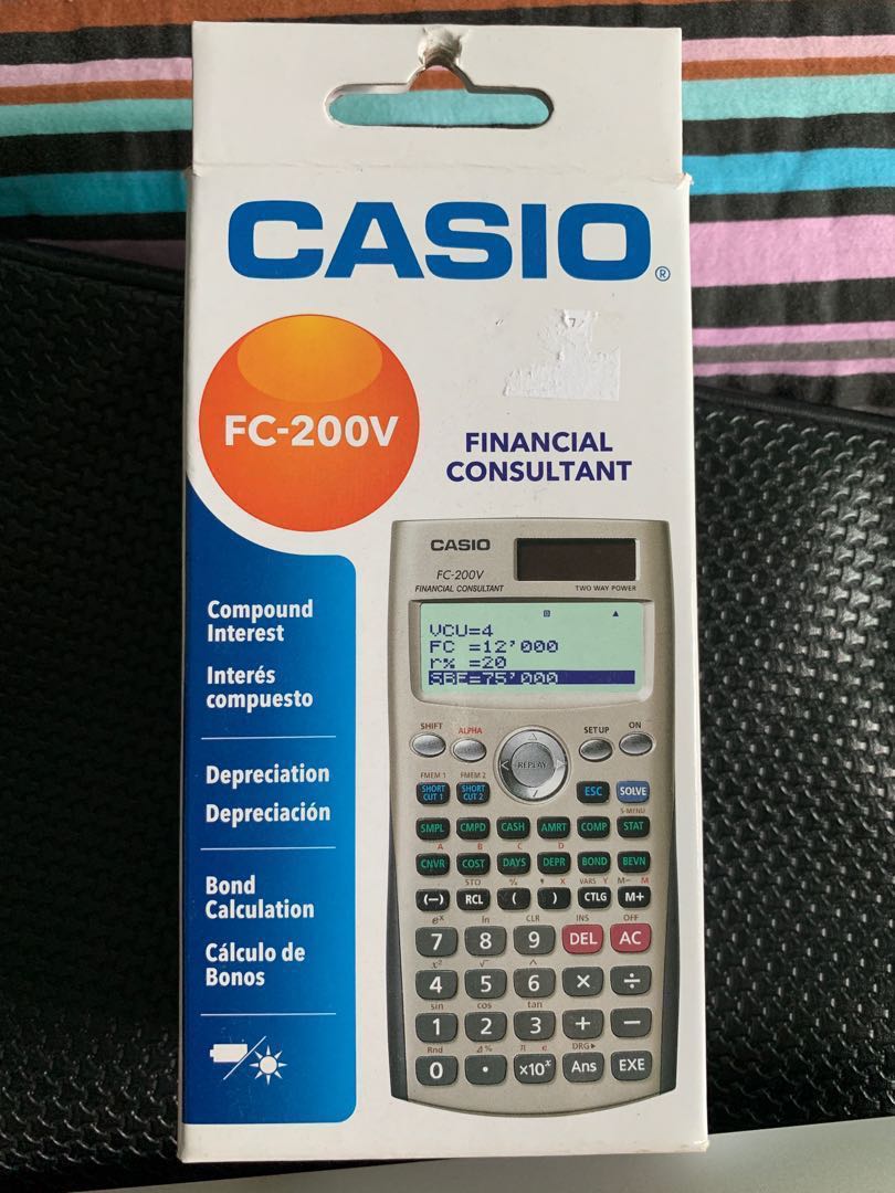 CASIO FINANCIAL CONSULTANT CALCULATOR FC200V, Computers & Tech, Office