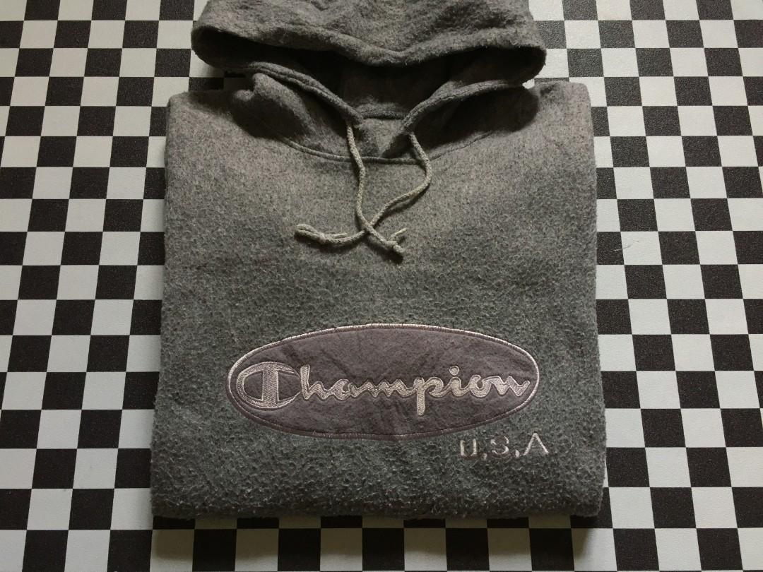 champion wool hoodie