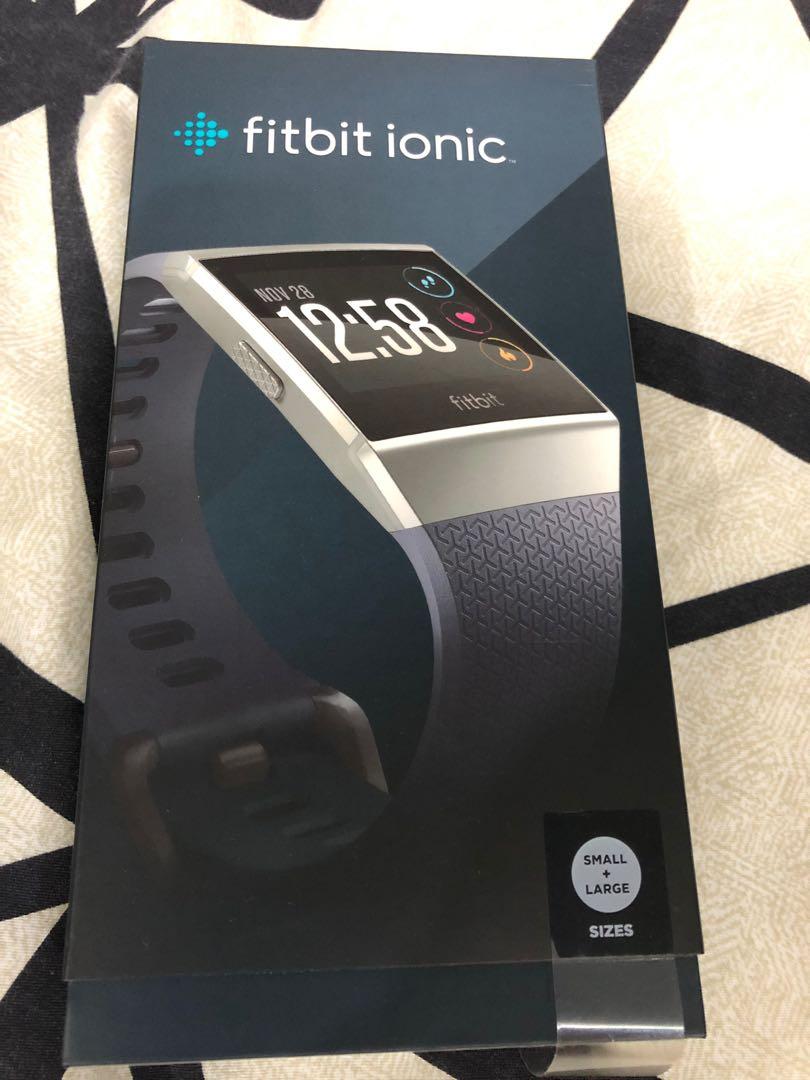 Fitbit Ionic blue gray silver case Mobile Phones Gadgets