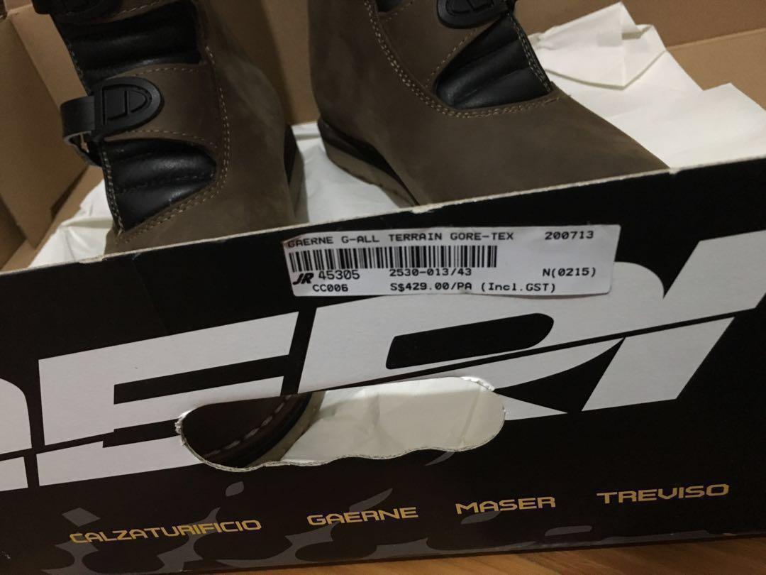 Gaerne G All Terrain GoreTex Touring Boot Motorcycles Motorcycle