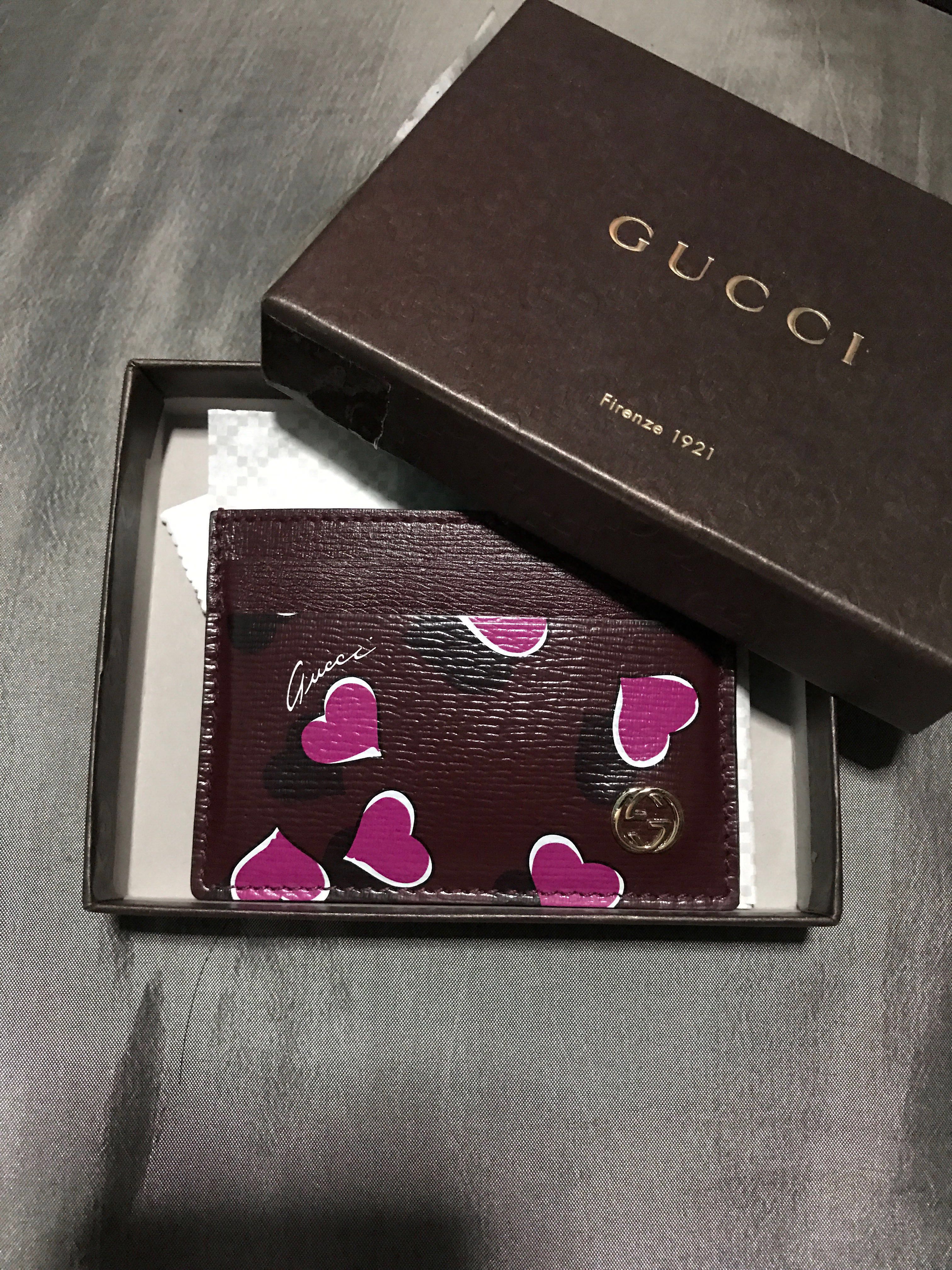 gucci card holder box