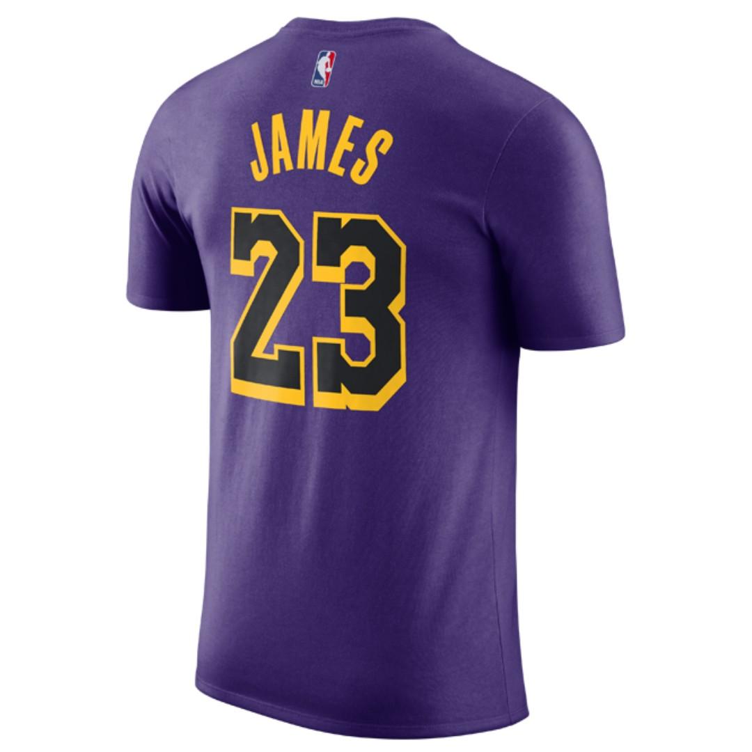 Nike Youth 2022-23 City Edition Los Angeles Lakers LeBron James #6 White  Cotton T-Shirt