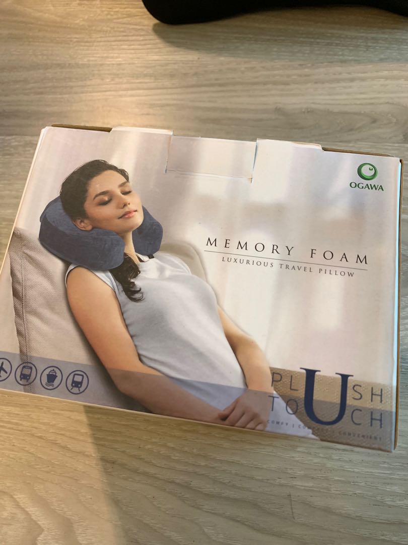 Ogawa memory foam travel pillow Health Nutrition Massage Devices on Carousell