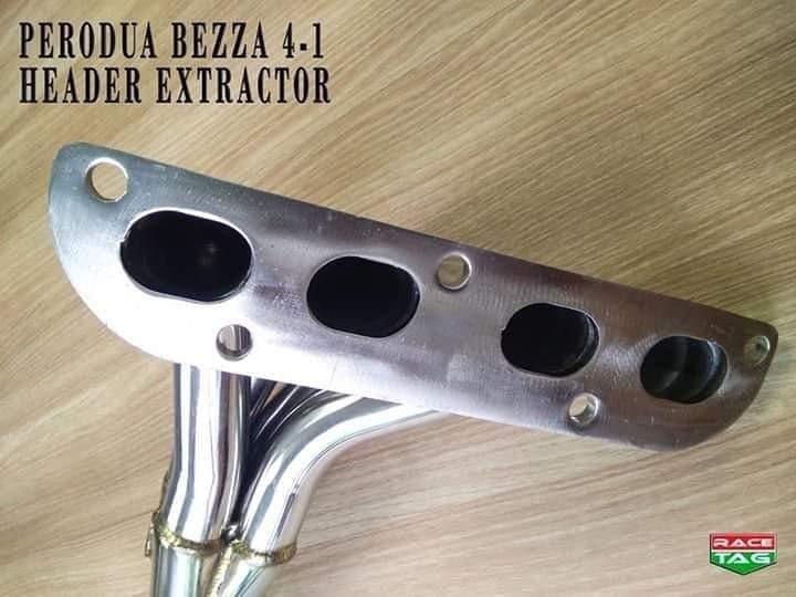 PERODUA BEZZA 41 HEADER EXTRACTOR EXHAUST, Auto Accessories on Carousell