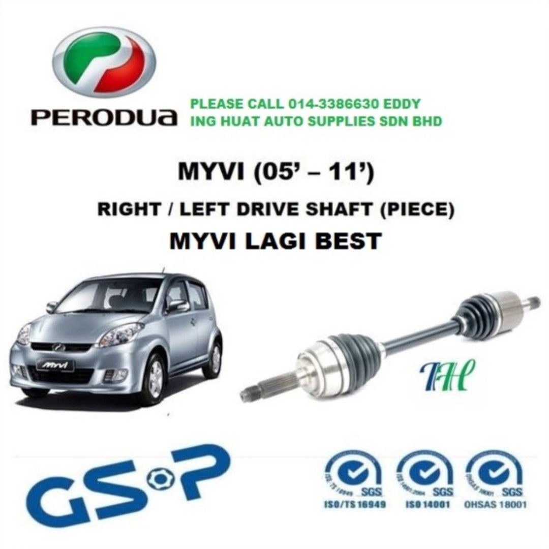 Perodua Myvi Drive Shaft Gsp Auto Accessories On Carousell