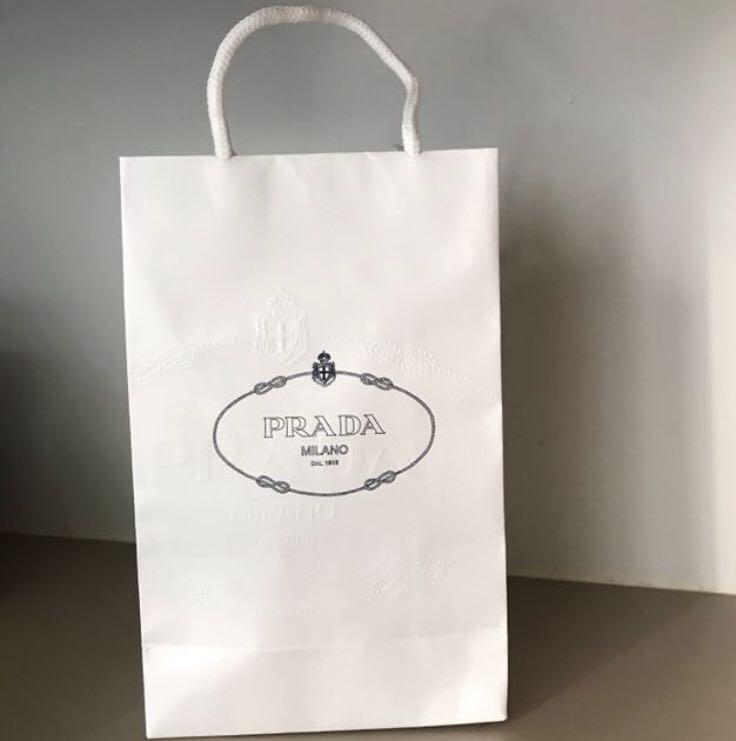 Prada Paper Bag, Men's Fashion, Watches & Accessories, Wallets & Card ...