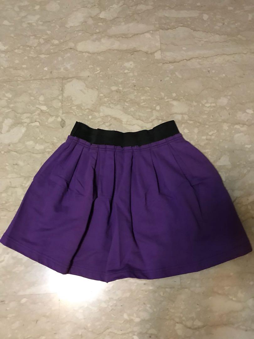 Purple short skirt Clearance