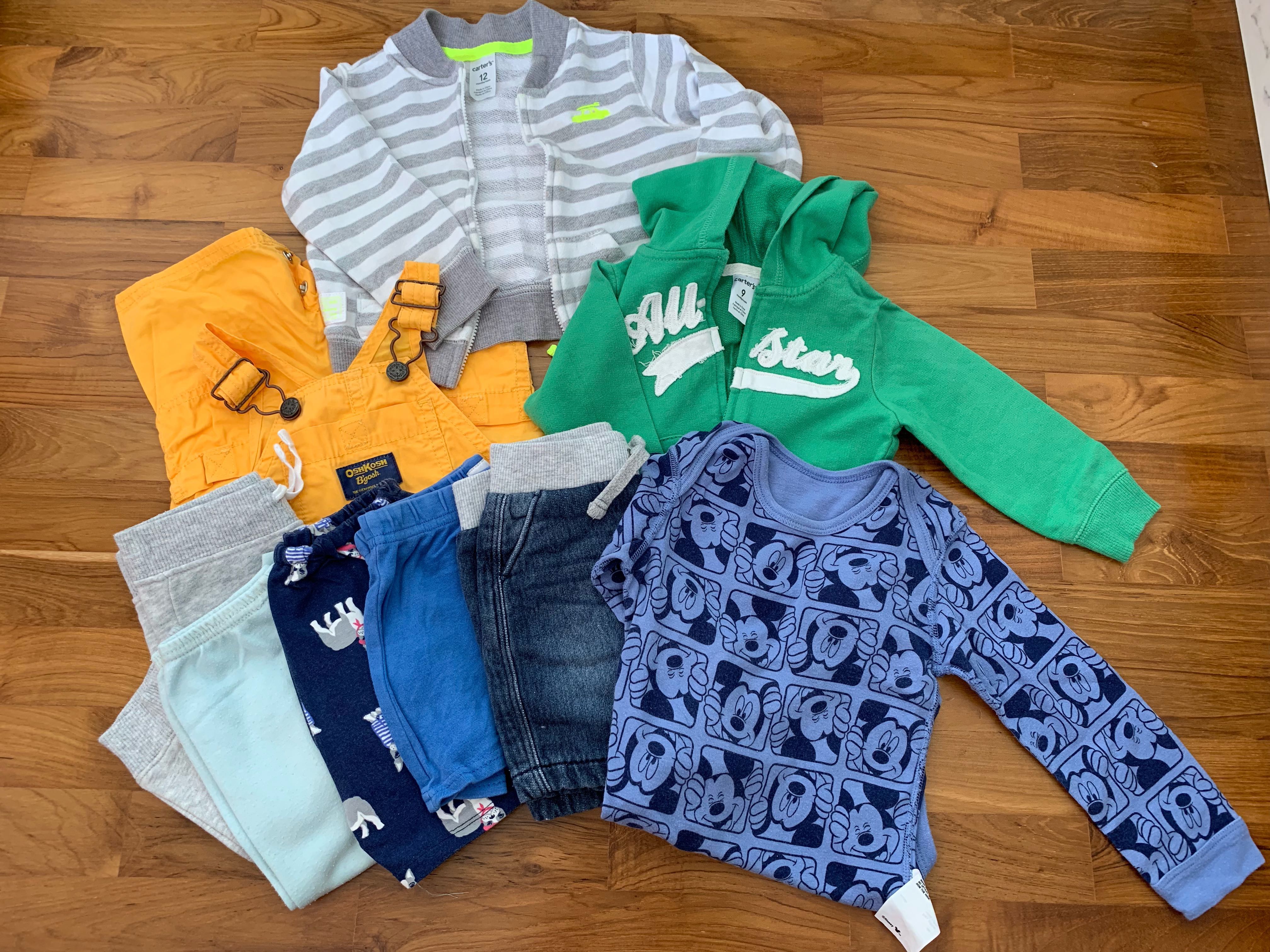 Sale Baby Boy Clothes 12 Months Jackets X 2 Pants X 5