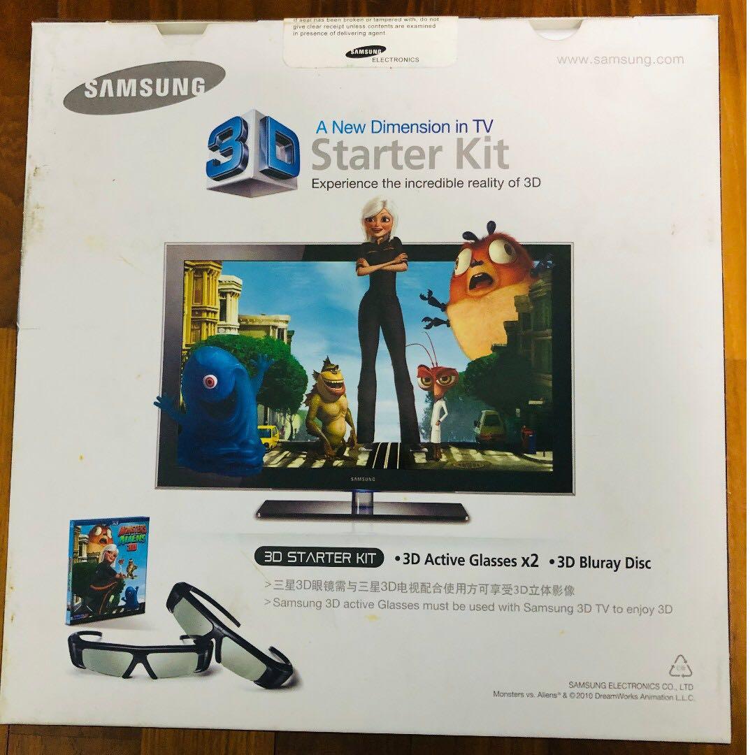 Samsung 3d Starter Kit 3d Active Glasses X 2 3d Bluray Disc