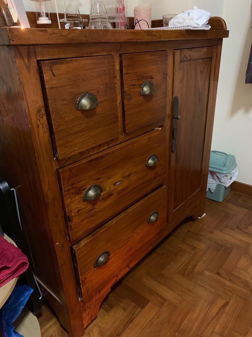 Solid wood drawers, Furniture & Home Living, Furniture, Tables & Sets