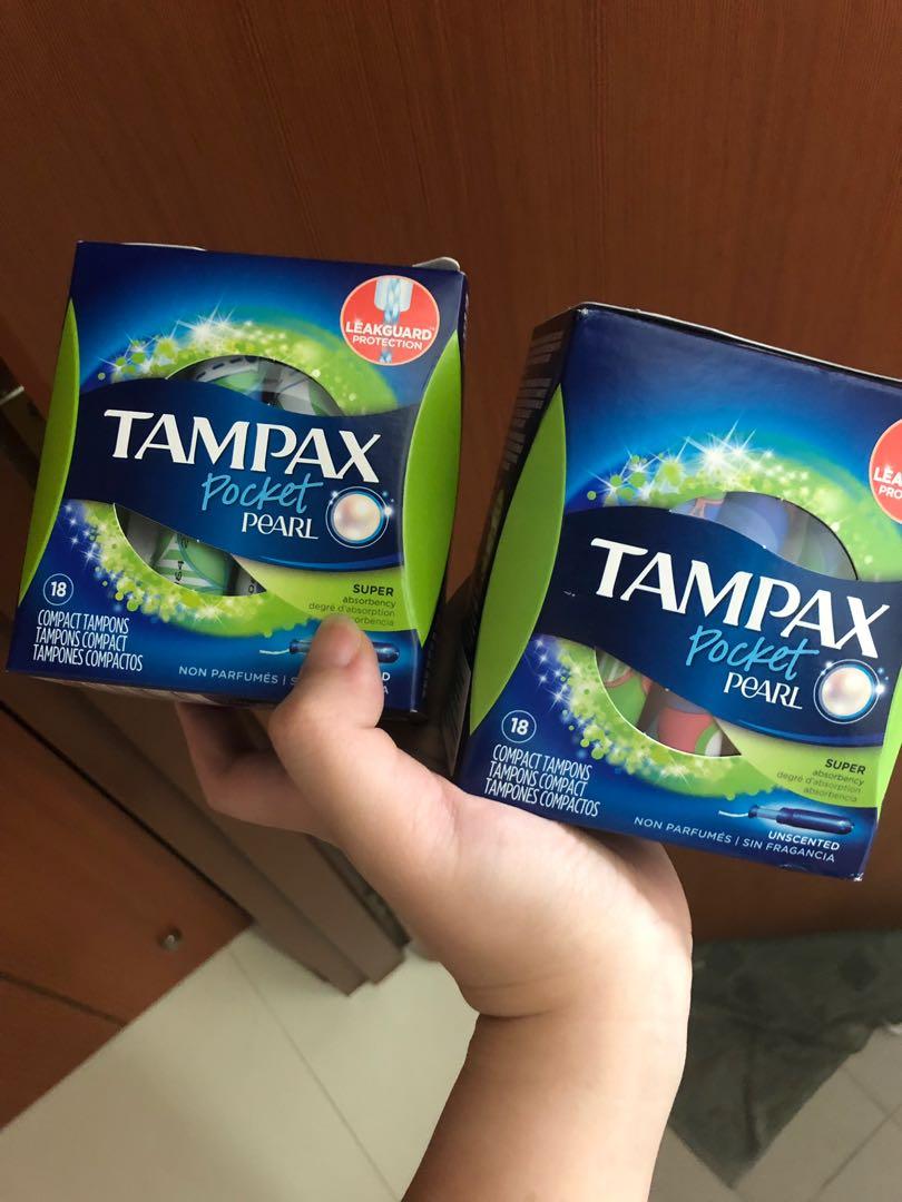 Tampax Pearl Plastic Tampon Super Absorbency X2 Unopen Brand New