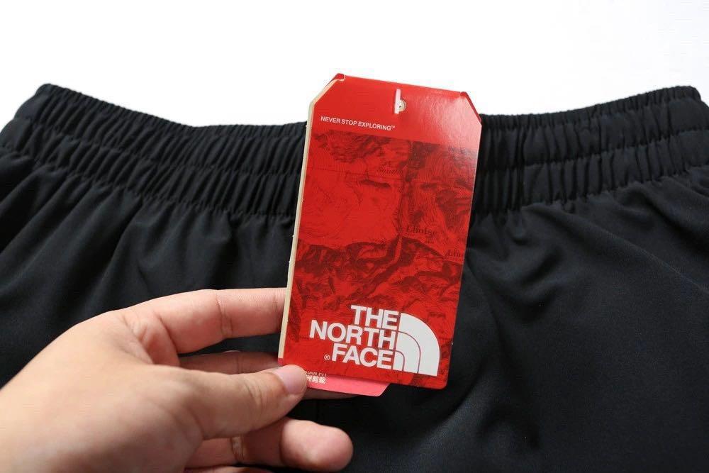 red north face joggers