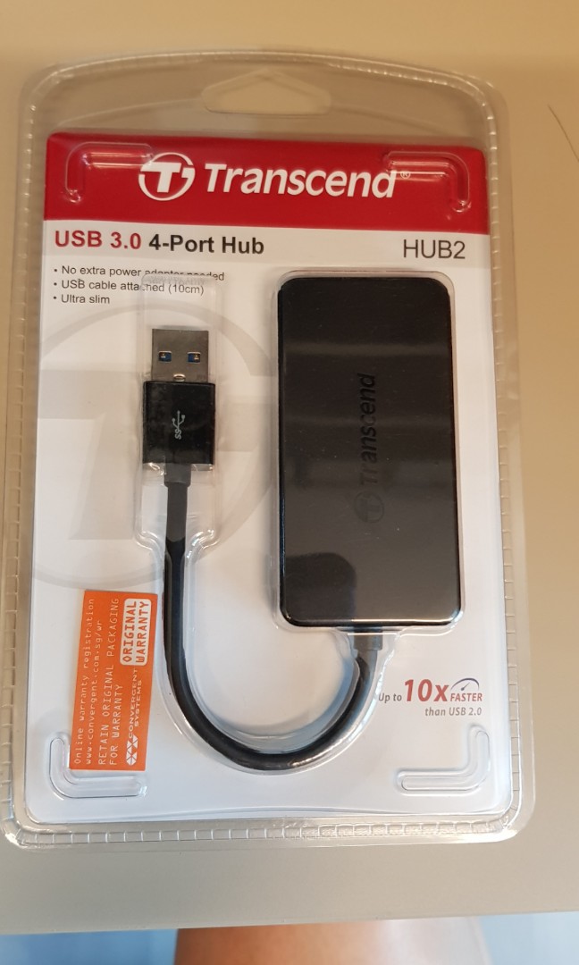 Transcend Usb Cable USB 3.0 4 Port Hub Transcend Challenger, Computers & Tech, Parts ...