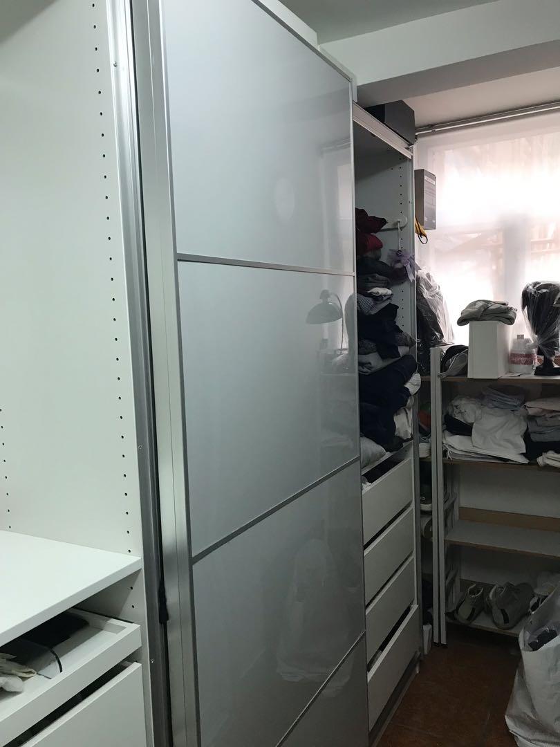 Used Ikea Pax Wardrobe Home Furniture Furniture On Carousell