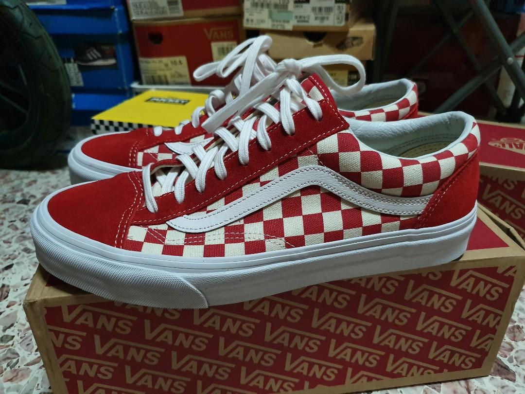 vans style 36 checkerboard red - 61 