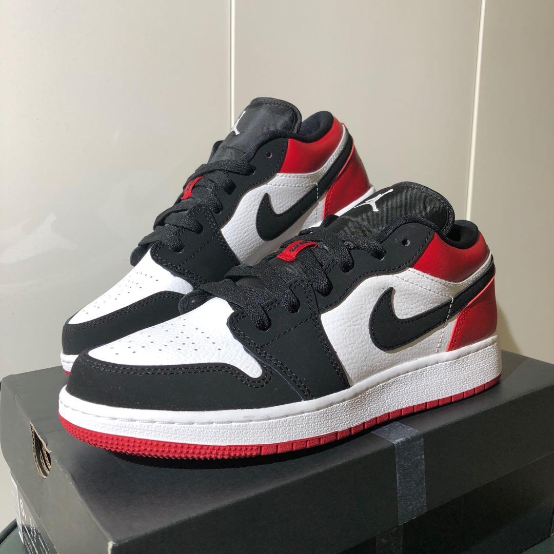 Women Air Jordan 1 Low Black Toe Us6y Uk5 5 Eur38 5 Women S Fashion Shoes On Carousell